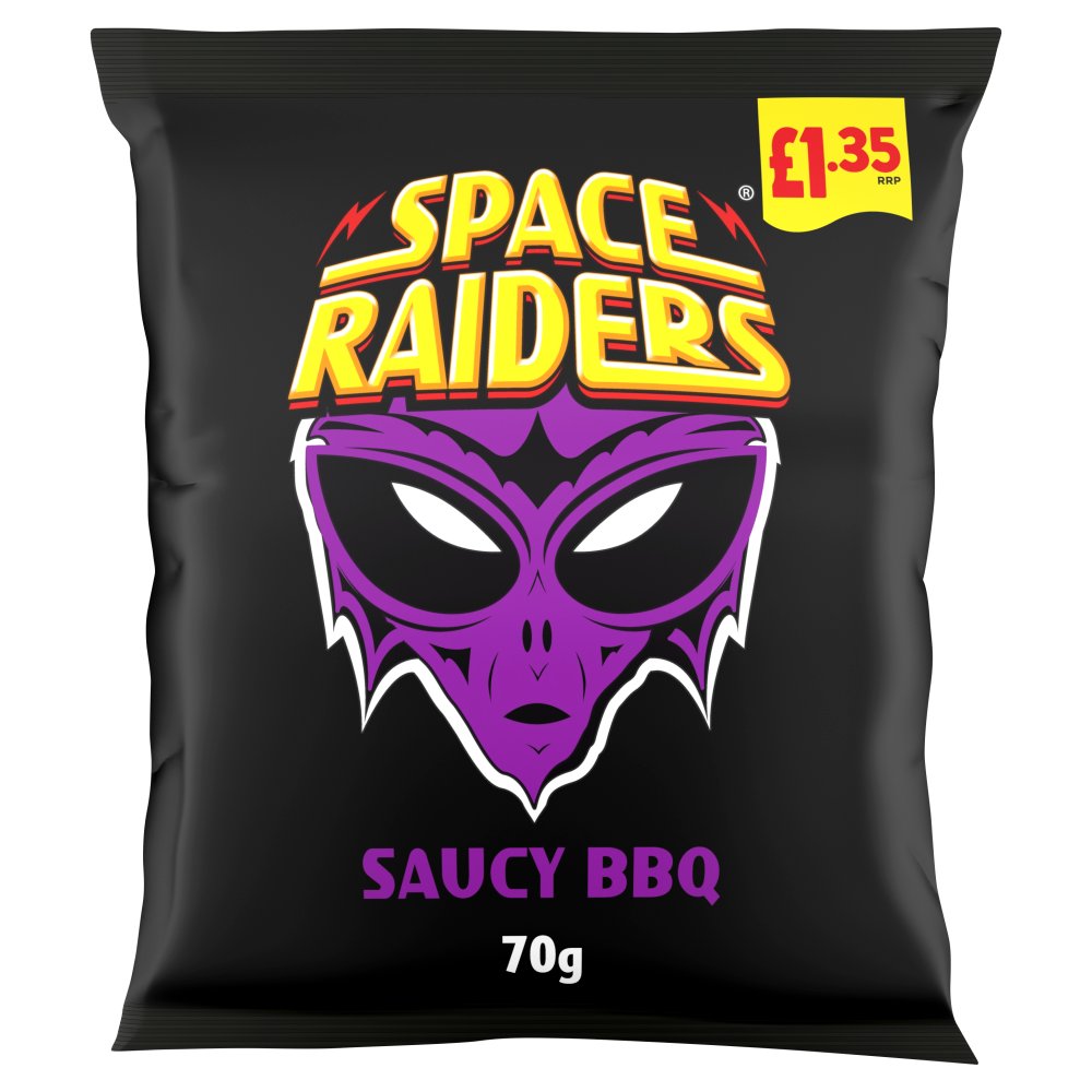 SPACE RAIDERS SAUCY BBQ (20x70g) £1.35 PM 703027