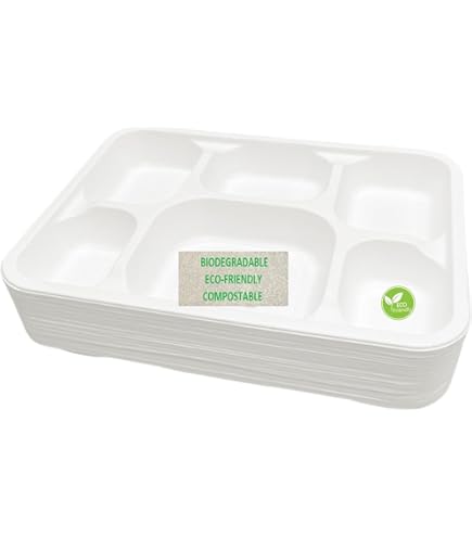 Z 6 COMPARTMENT DEEP TRAY BIODEGRAD (20x10) ELITE