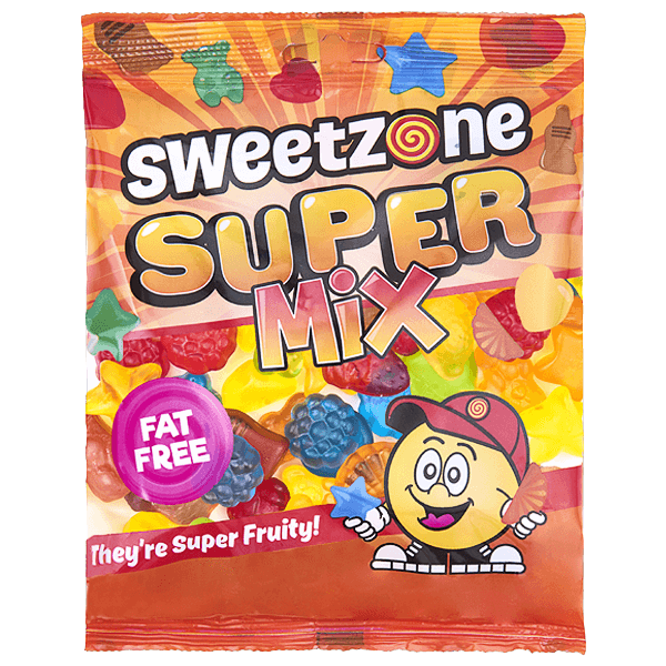 SWEETZONE BAGS SUPER MIX  (12x170g) ORANGE BOX NEW