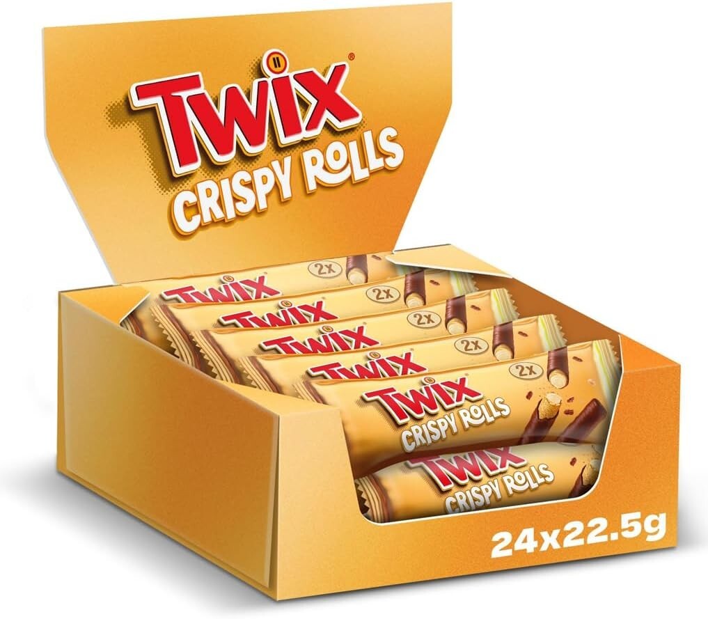 TWIX CARAMEL CRISPY ROLLS ST (24 x 22.5g)