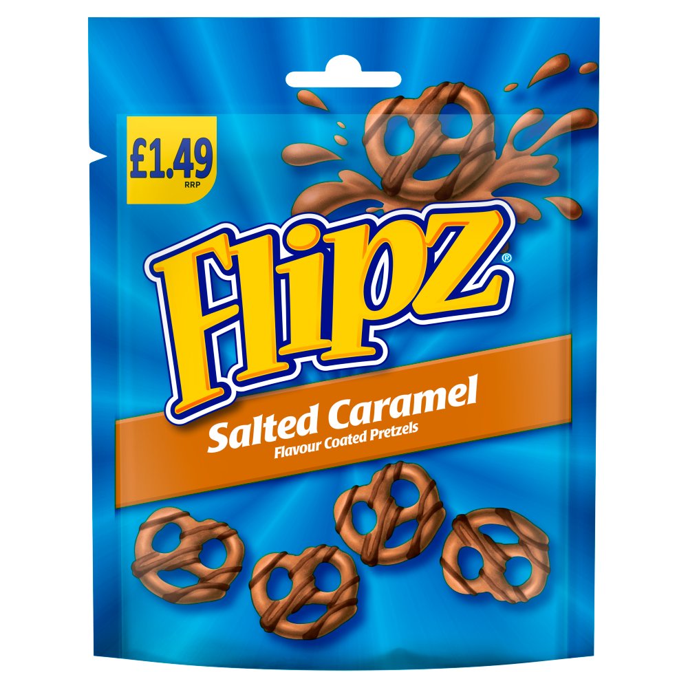 FLIPZ SALTED CARAMEL SWEET SALTY CRUNCHY (12x80g) £1.49 45801