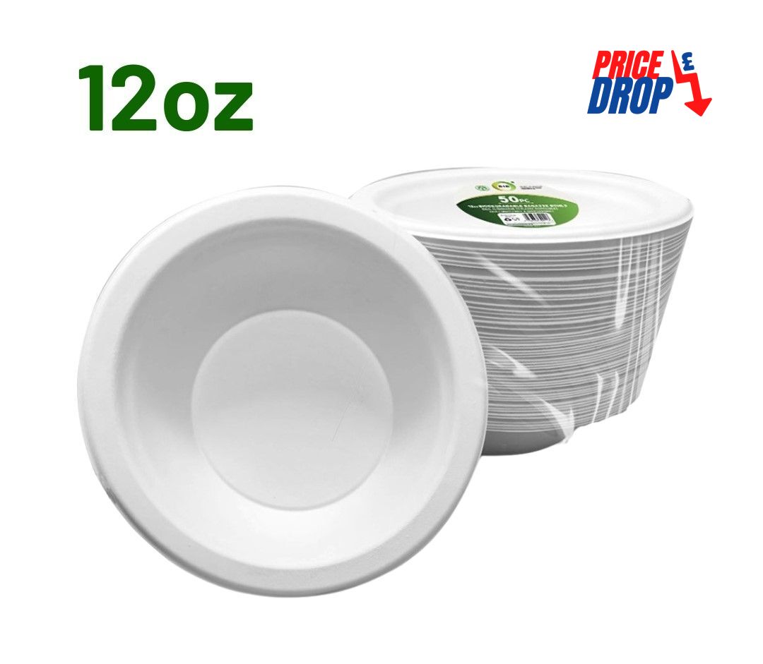 Z BOWLS 12oz BIODEGRABABLE BAGASSE (50x24) DD EF9911
