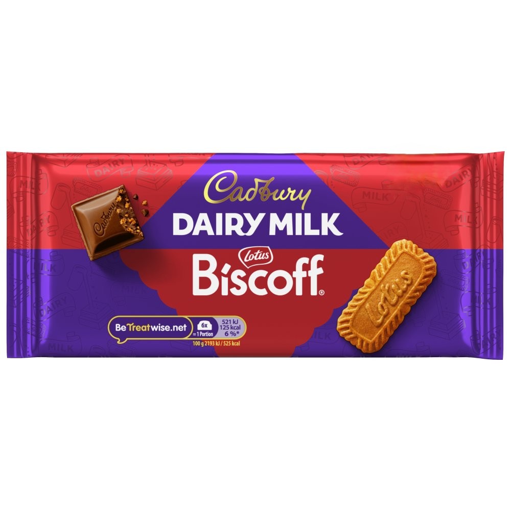 DAIRYMILK BLOCK BISCOFF (21x95g) £1.75