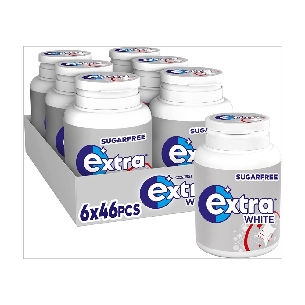 EXTRA WHITE BOTTLE (6x64g) £2.50
