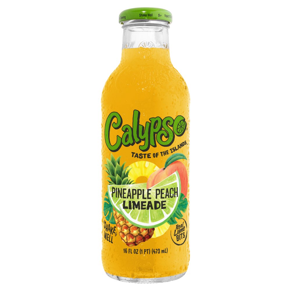 CALYPSO PINEAPPLE PEACH LIMEADE (473mlx12) D