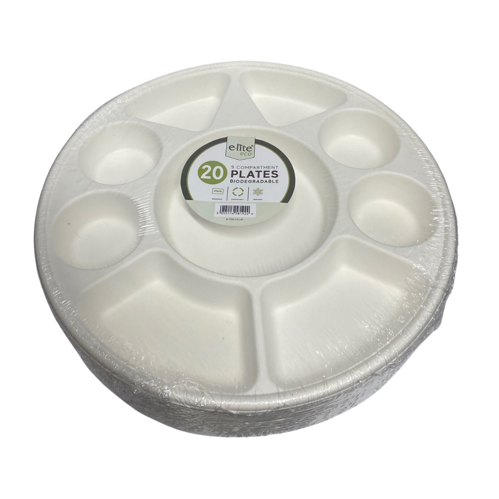 Z 9 COM SECTION ROUND PLATE BIODEGRAD (10X20) ECO 200PC APPROX elite