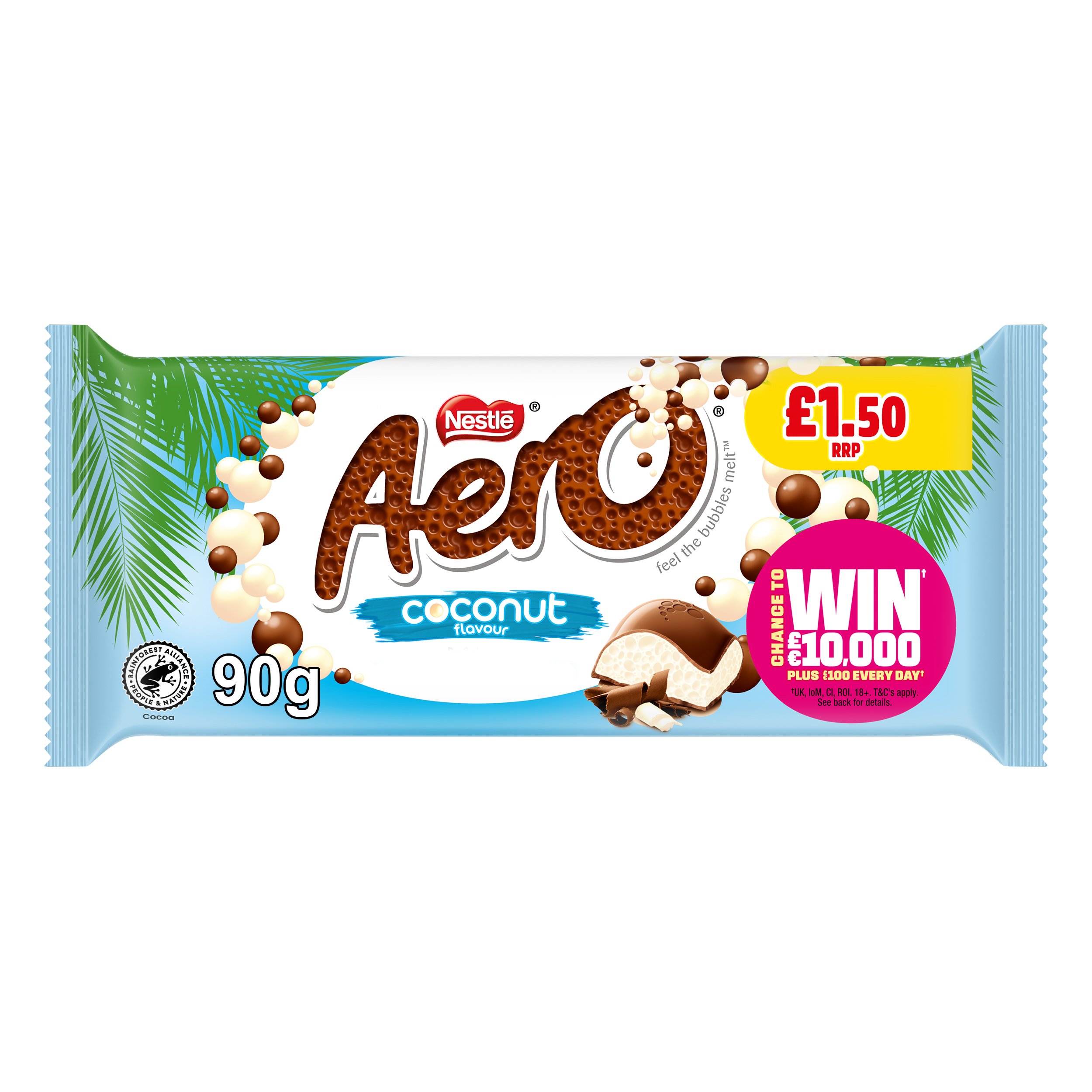 AERO BLOCK  COCONUT (15x90g) £1.50 LIGHT BLUE NEW