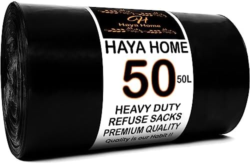 Z BIN BAGS 500 HEAVY DUTY REFUSE SACKS (10 x50 ROLLS) WOLF