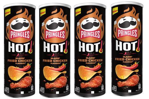 PRINGLES HOT BLAZIN FRIED CHICKEN (160gx6) £2.99