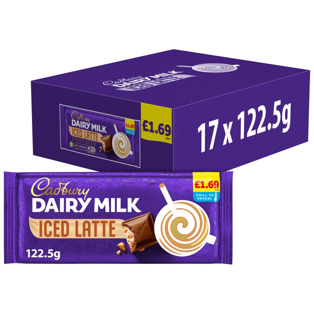 DAIRYMILK BLOCK ICED LATTE (17x122.5g) £1.69 SUMMER EDITION