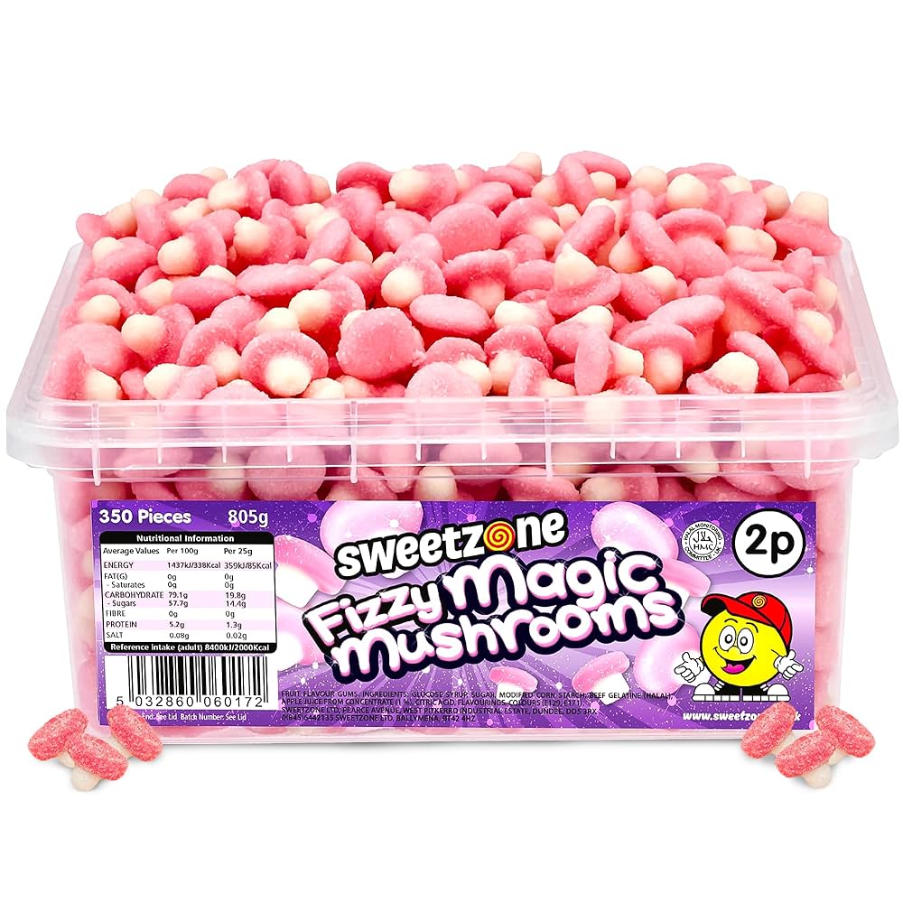 SWEETZONE TUB FIZZY MAGIC MUSHROOM (350 PC x 805g) 2P