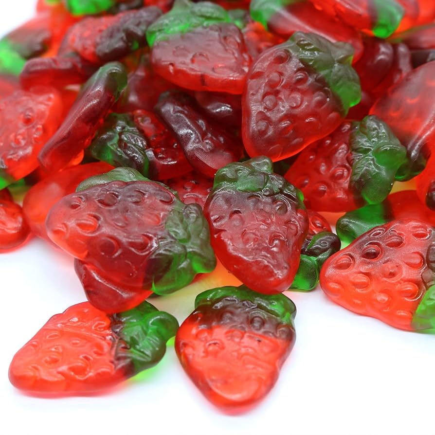 YUMMY GUMMY TUB GAINT STRAWBERRY (150pcs x1000G) H