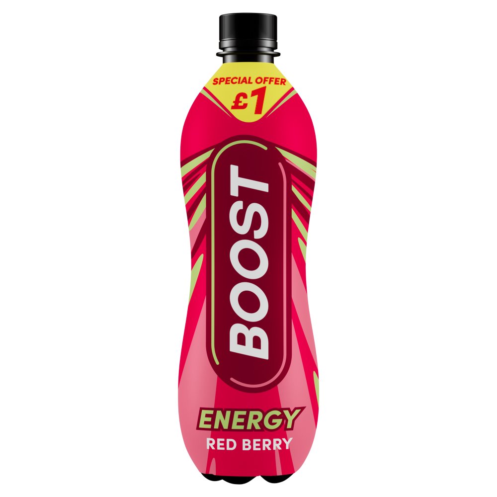 BOOST BOTTELS RED BERRY (500ml x 12) £1