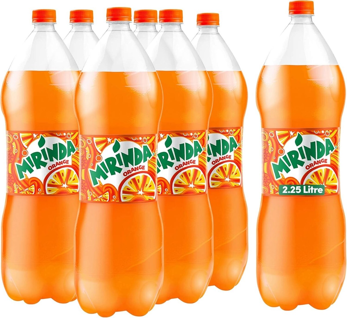 MIRINDA ORANGE BIG BOTTLES (2.25Lit x 6)