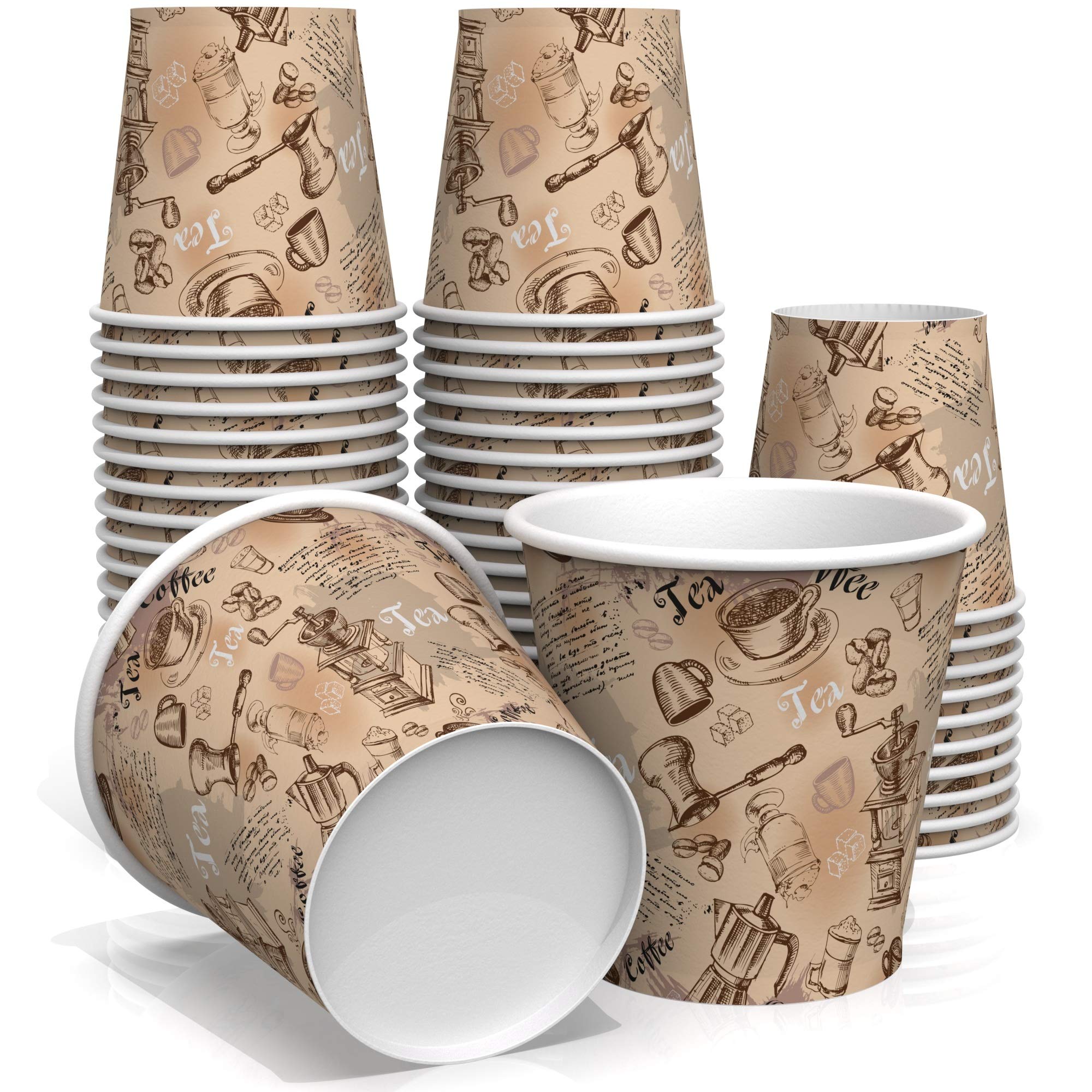 Z CUPS PAPER 7OZ PRINTED SINGLE WALL CUPS (50 PCS x 20 PKS)1000 PCS elite