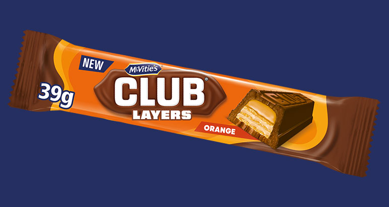 McVITIE'S CLUB ORANGE (39g x24) 79p NEW 45864