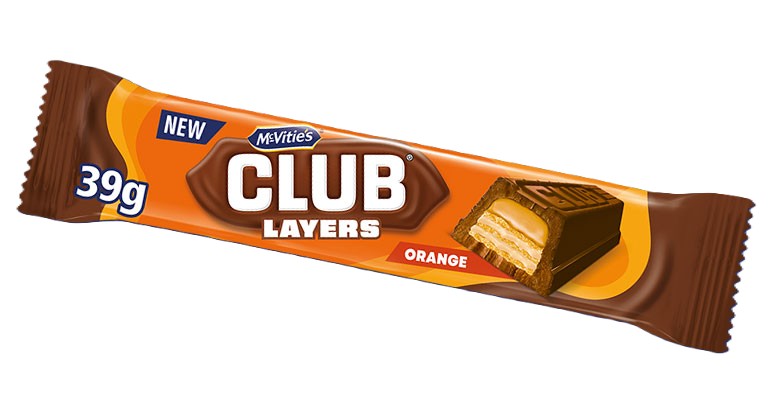 McVITIE'S CLUB ORANGE (39g x24) 79p NEW 45864