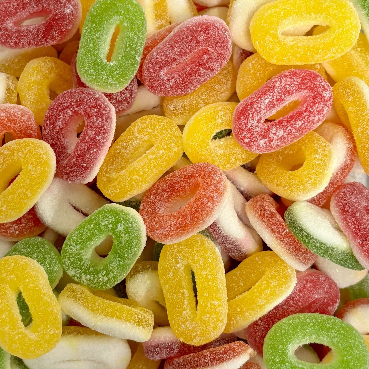 CANDY GARDEN 1KG BAG FIZZY RING 5P