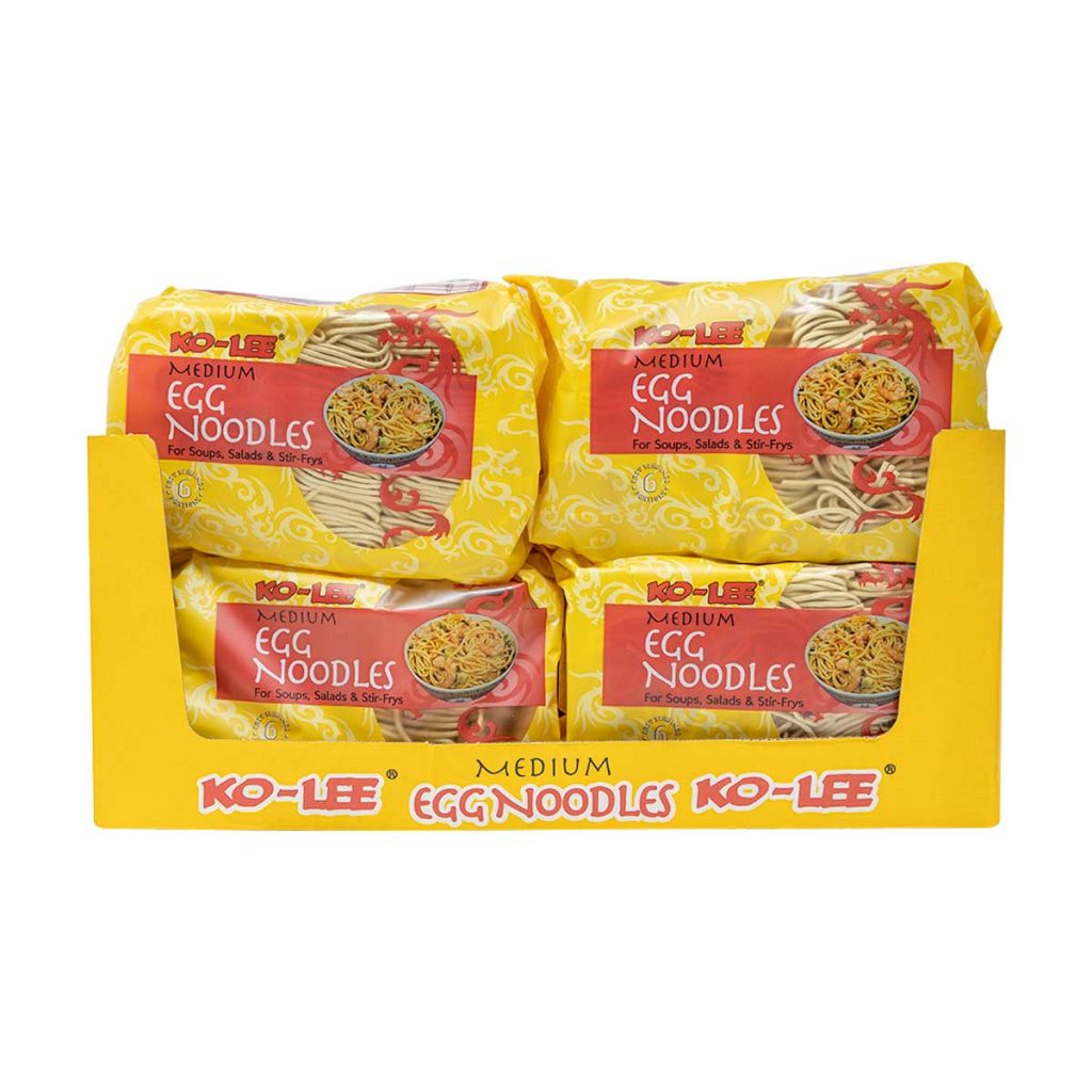 KOLEE MEDIUM EGG NOODLES FREE RANGE (250g x12) CHINESE STYLE  (RED) NEW