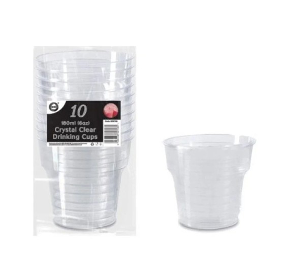 Z CUPS 6oz 50pc REUSABLE 180ml  CRYSTAL CLEAR (50x12) DD9707