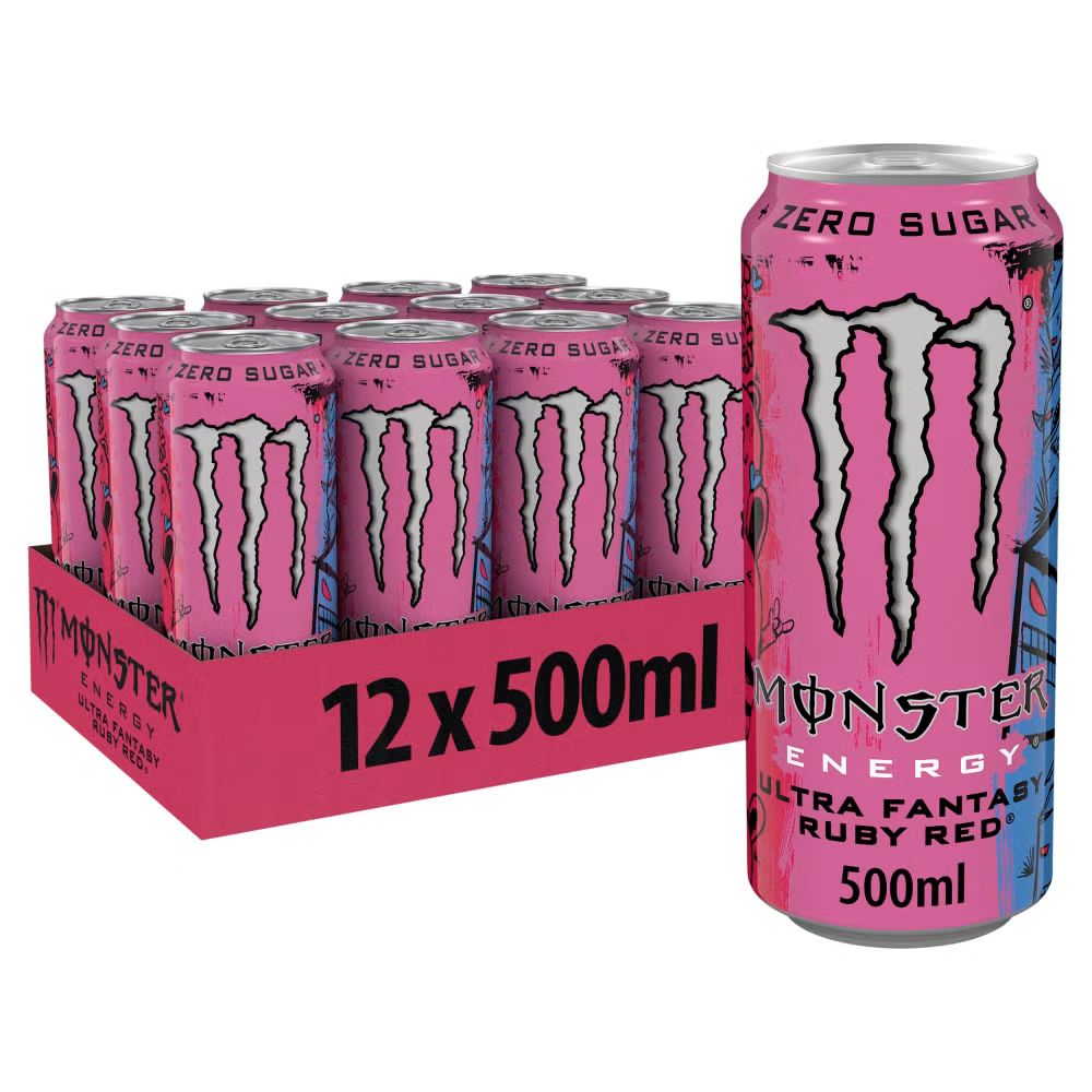 MONSTER ULTRA FANTASY RUBY (500ml x12) £1.75