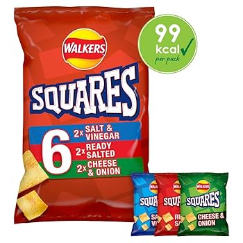 WALKERS MULTIPACKS SQUARES VARIETY (22gx6x15) 14923