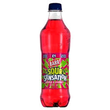 BARR SOUR SENSATION APPLE & CHERRY BOTTLE (500ML X 12) £1 NEW
