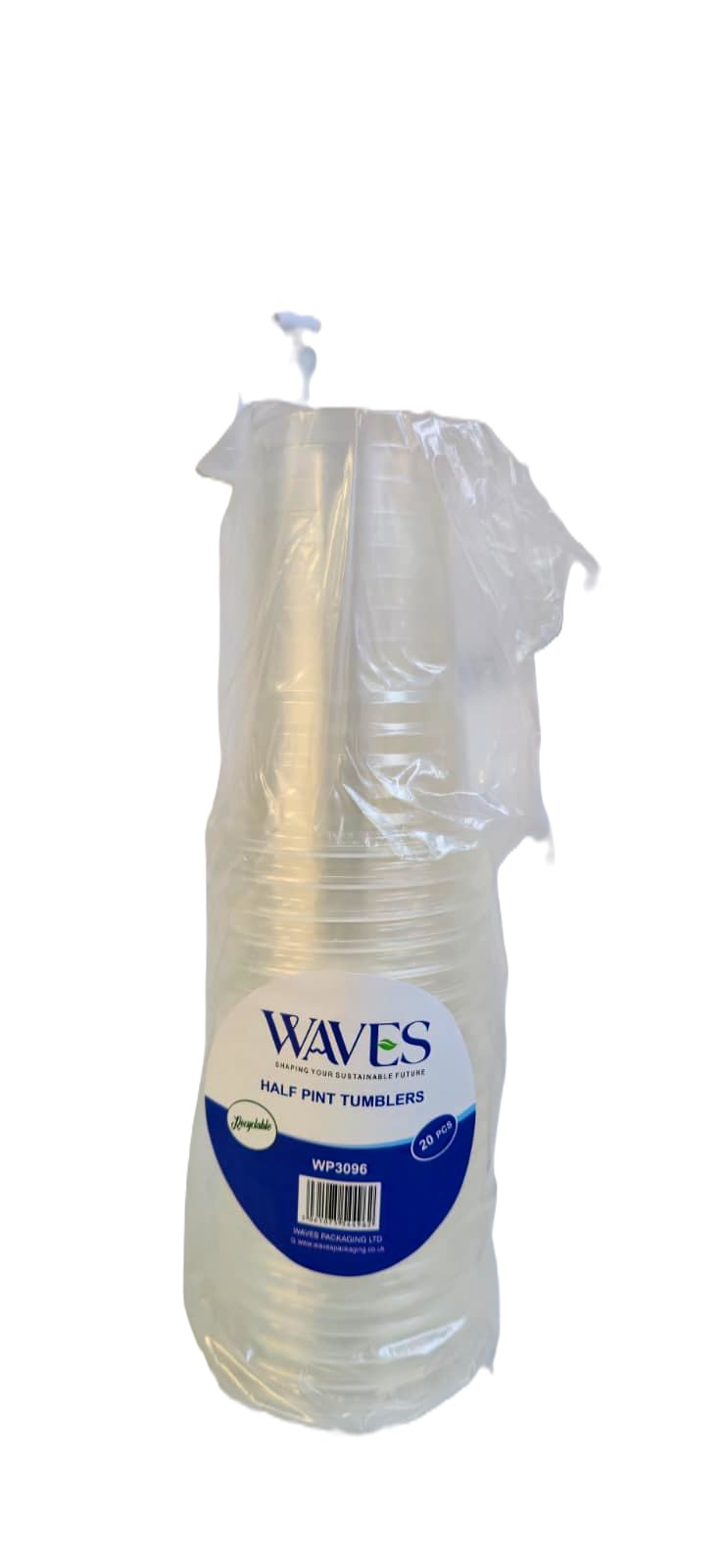 Z CUPS 1/2 PINT TUMBLERS  (20 PACK X 36) WP3096 WAVES