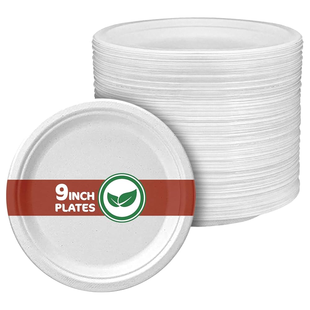 Z PLATES 9"BAGASSE (50 PCS X 10) WAVES WP3221