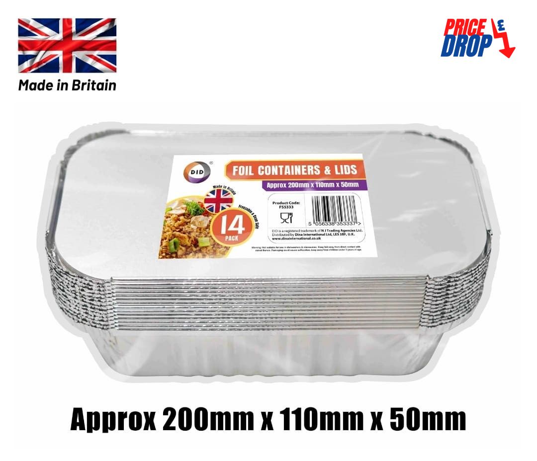 Z FOIL 14PC FOIL CONTAINNERS & LIDS NO 6 (14X24) DID FS5333
