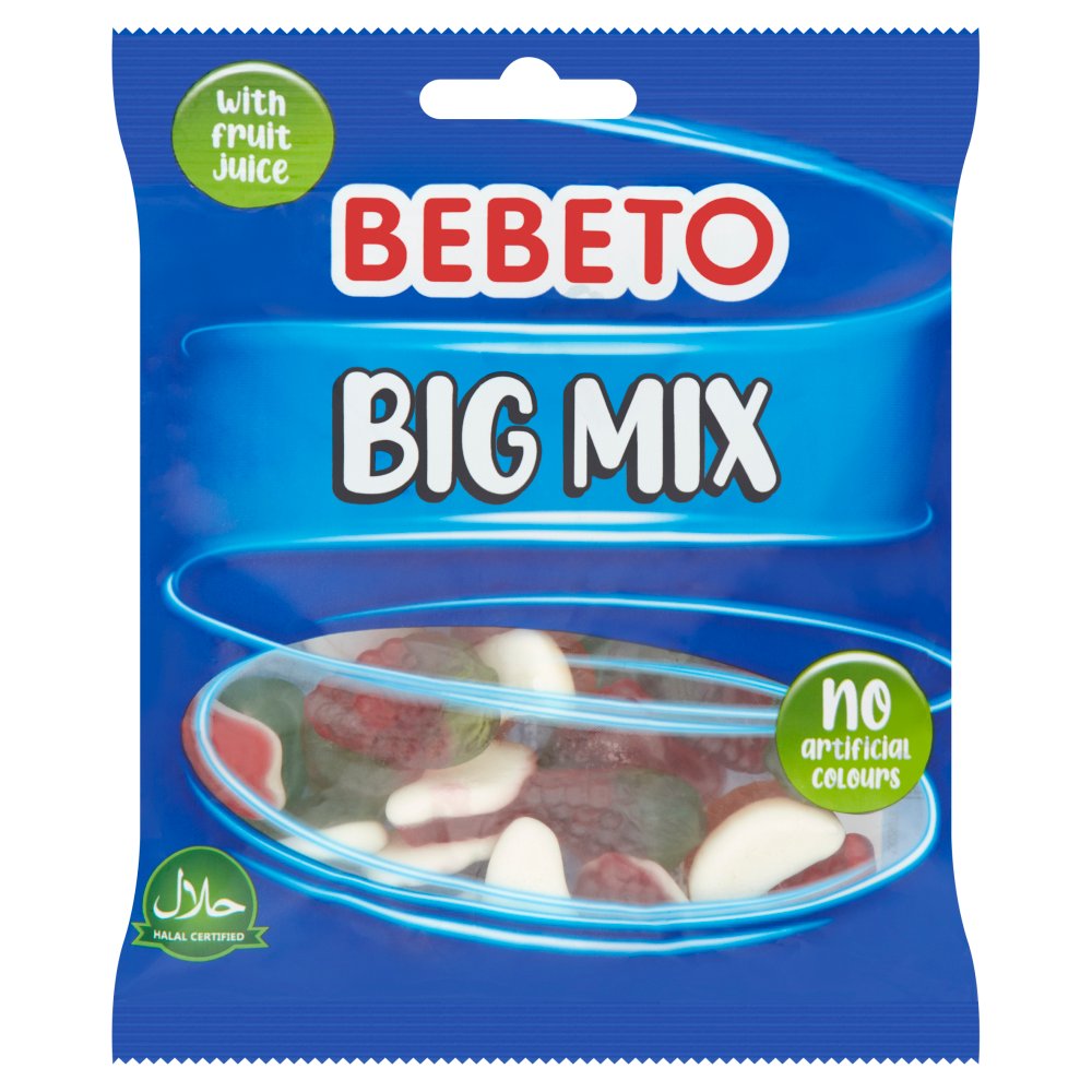 BEBETO BAGS BIG MIX (150G X 10) £1 BLUE