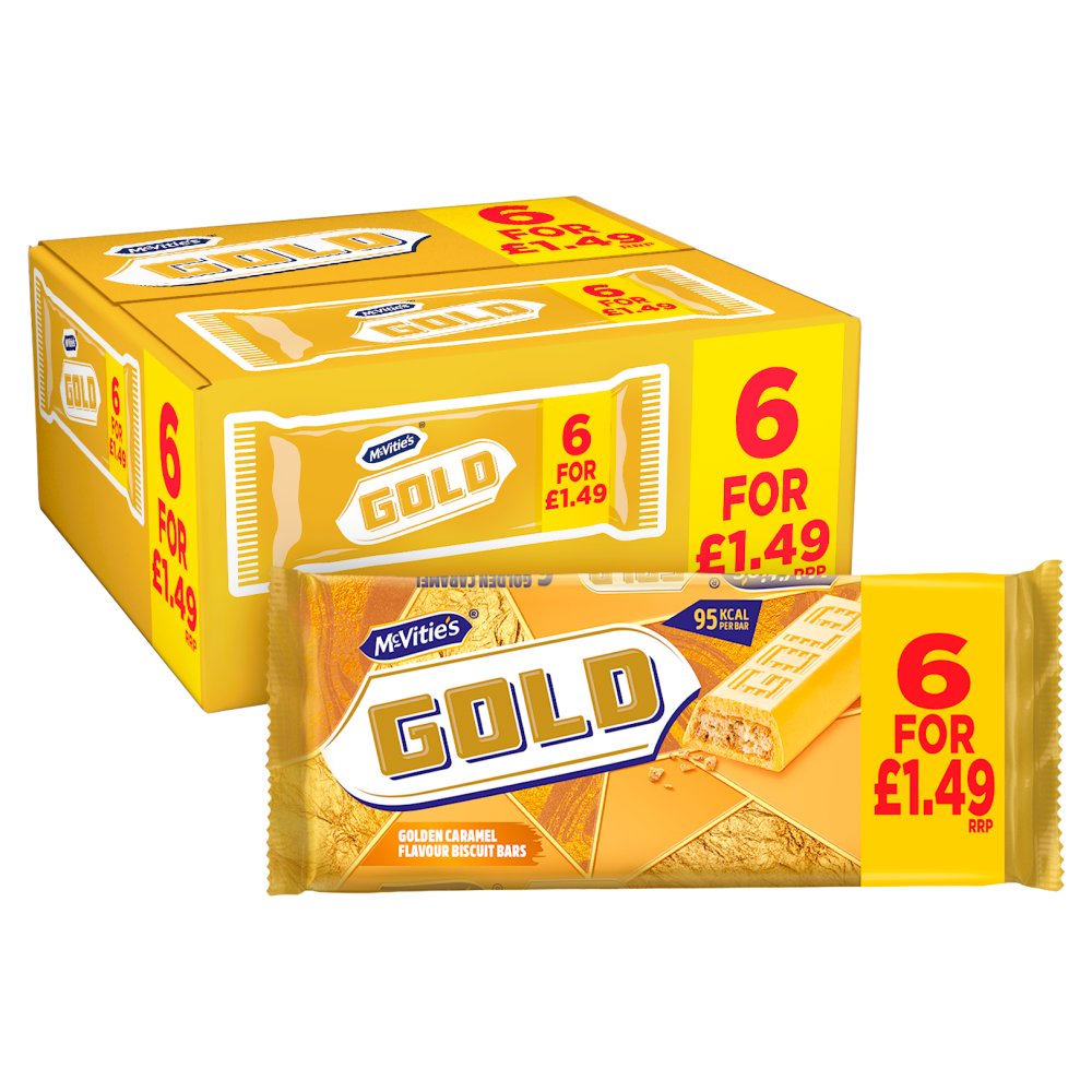 McVITIE'S GOLD  (12 X 6 X 106g ) 6 FOR £1.49 NEW 45793