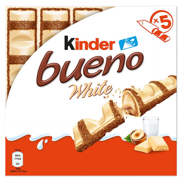 MULTIPACK KINDER BUENO WHITE T5 (5x107.5g) £1.99