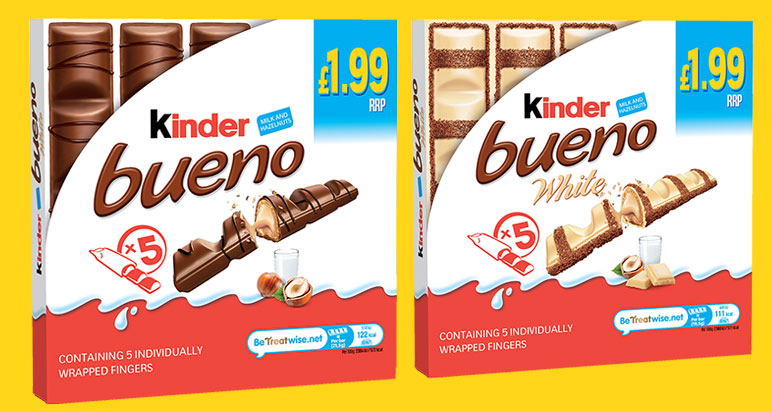 MULTIPACK KINDER BUENO CHOCLATE T5 (5x107.5g) £1.99