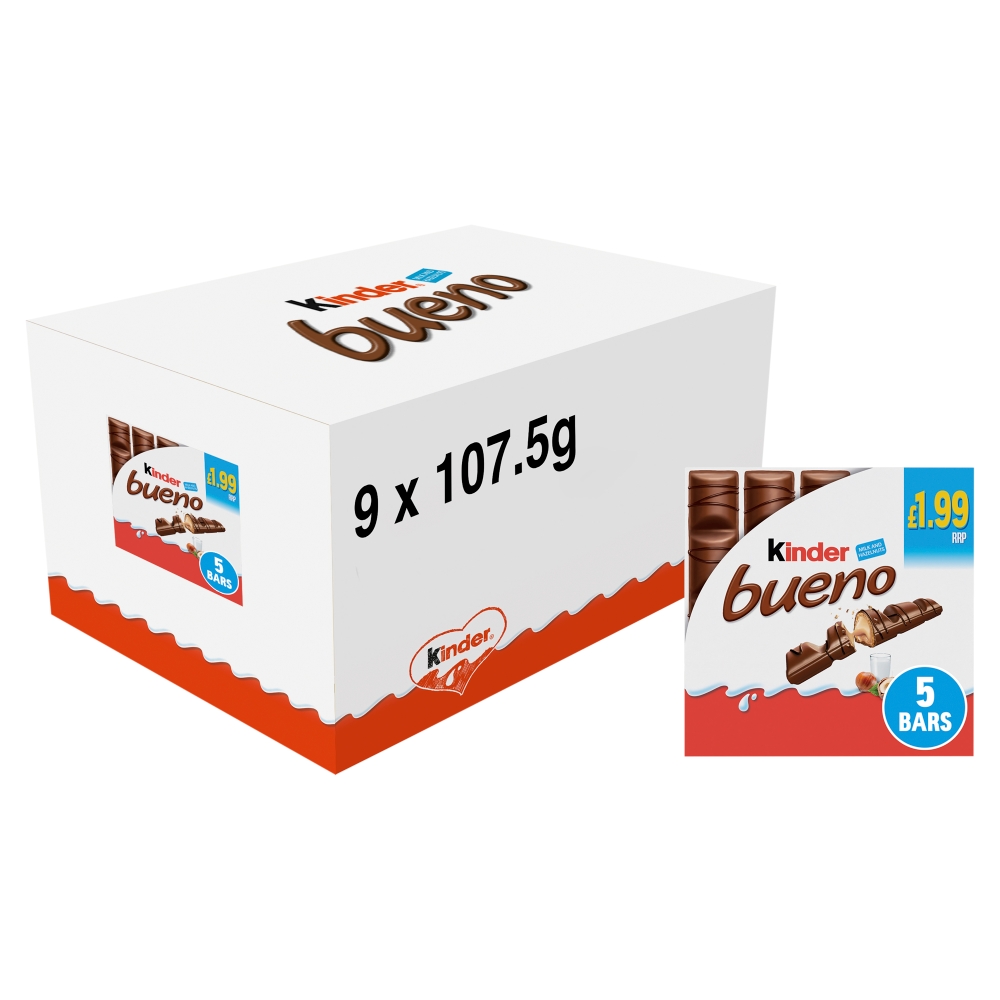 MULTIPACK KINDER BUENO CHOCLATE T5 (9x97.5g) £1.99