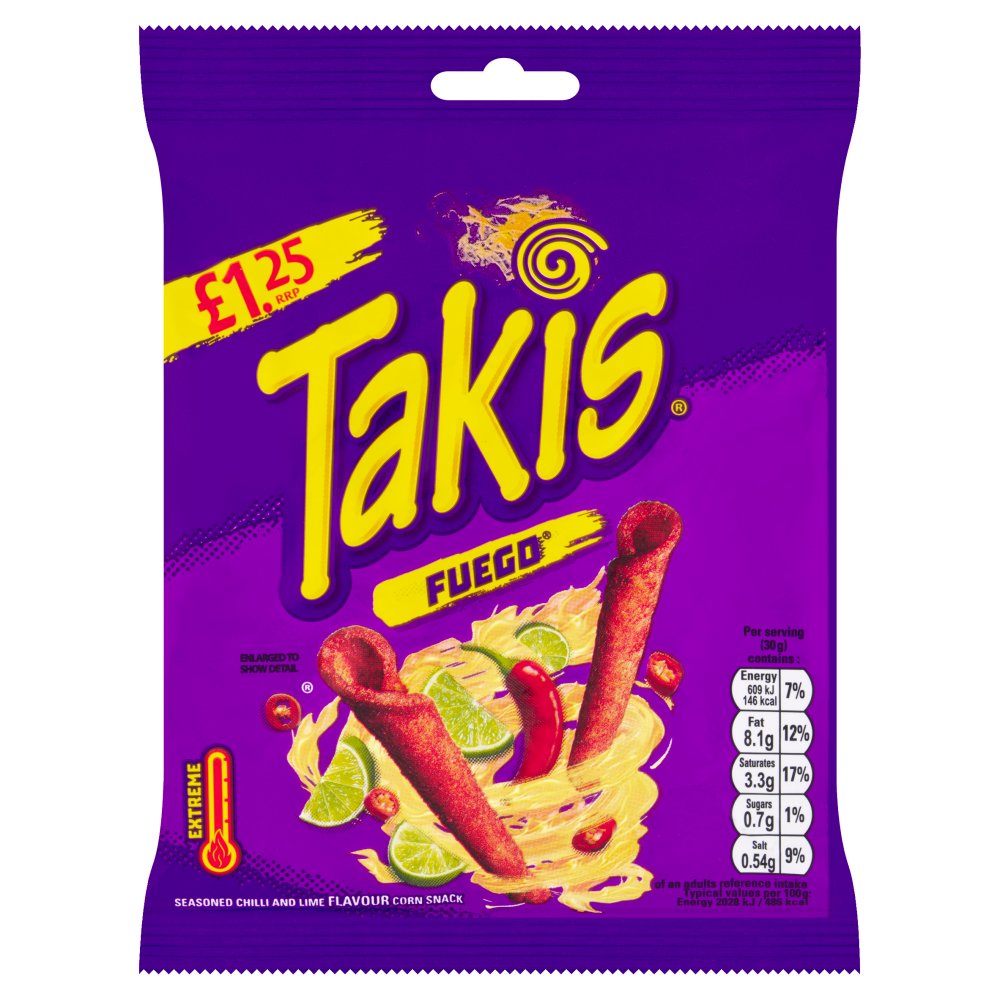 TAKIS FUEGO (21x55G) £1.25