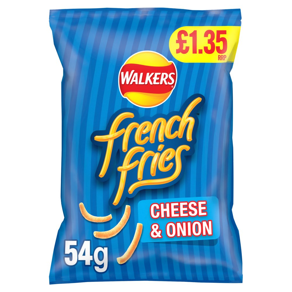 WALKERS FRENCH FRIES CHEESE & ONION (54g x18)£1.35 300050559