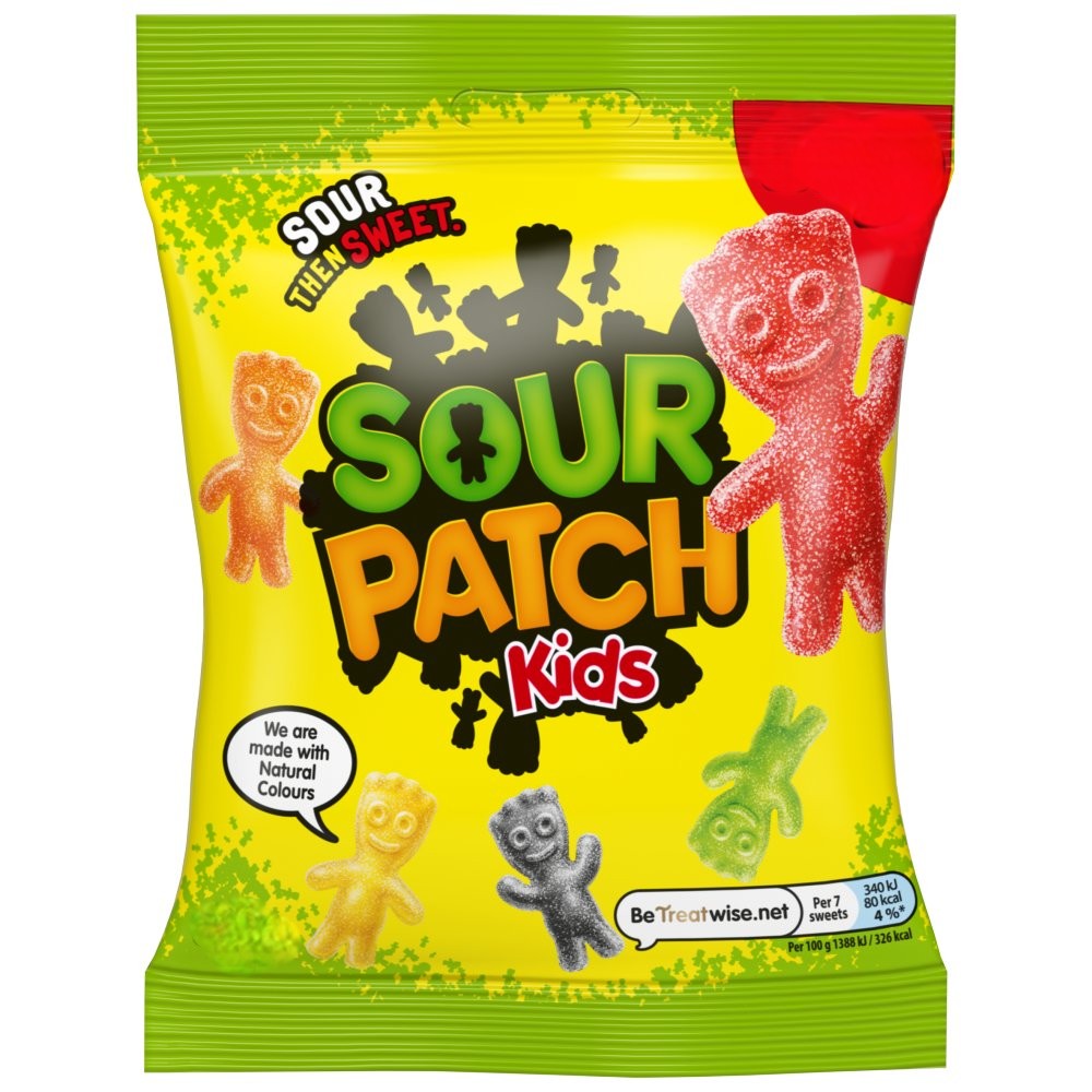 SOUR PATCH KIDS ORIGINAL BAGS (105 g x 10) £1.25 YELLOW