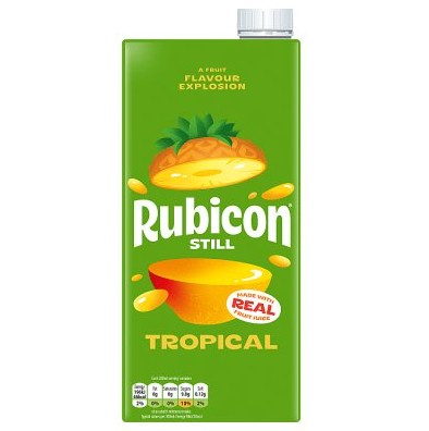 RUBICON TROPICAL JUICE CTN (1Lit x12) £1.59 GREEN
