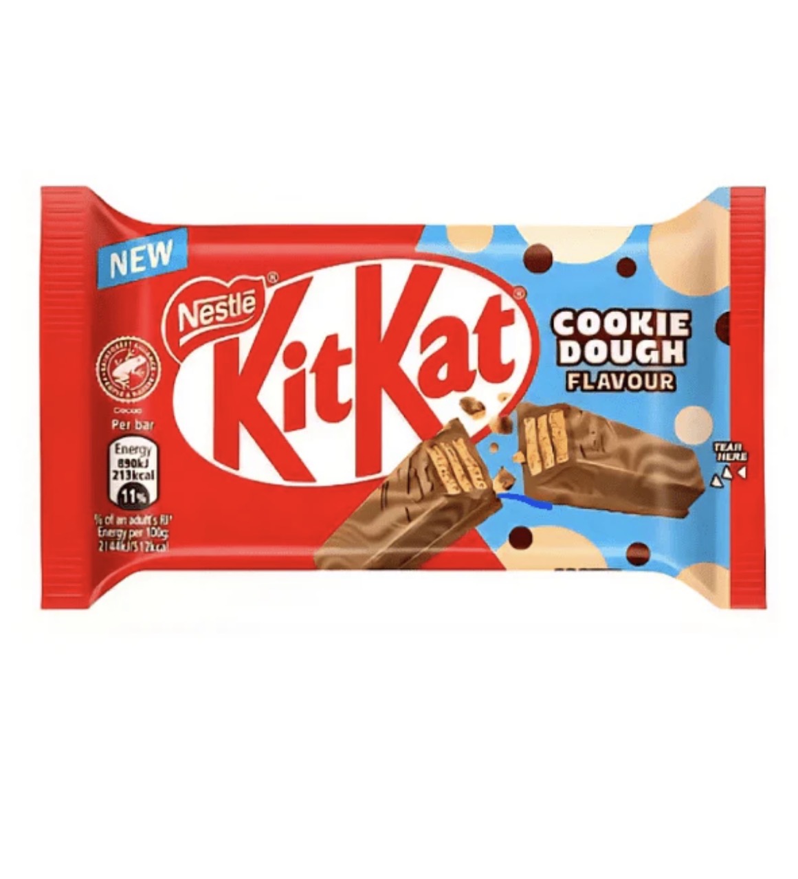 KITKAT 4 FINGER COOKIE DOUGH FLAVOUR (24 X 41.5g) 89P  NEW