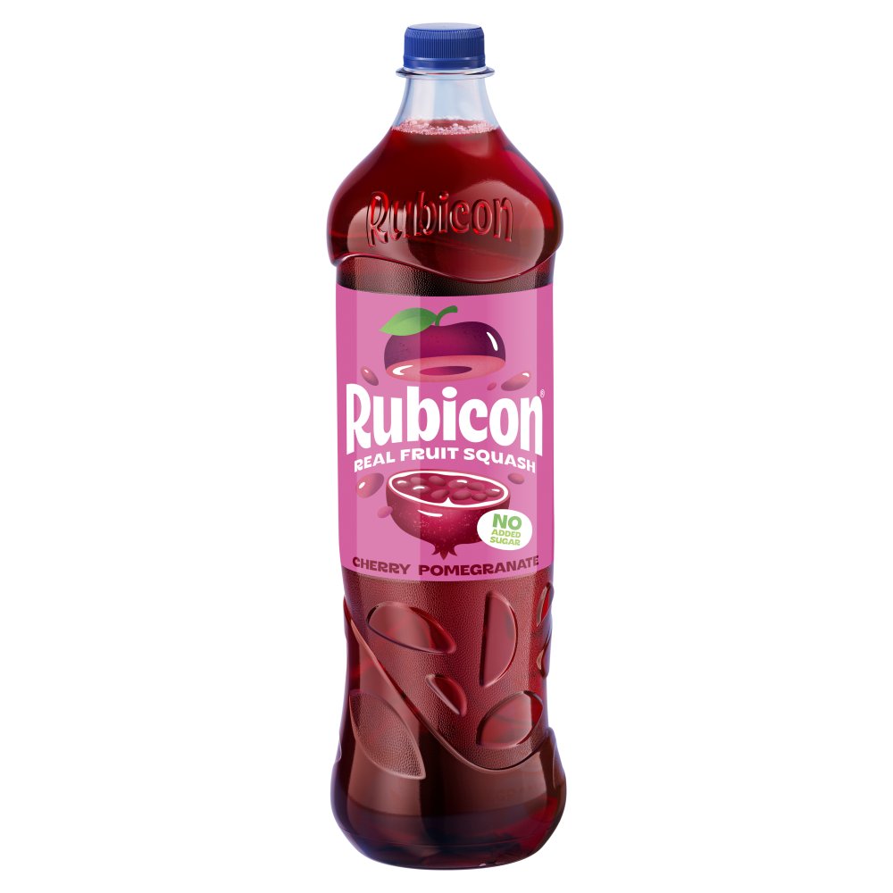 RUBICON SQUASH CHERRY POMEGRANATE (1Litx12) RRP £1.79