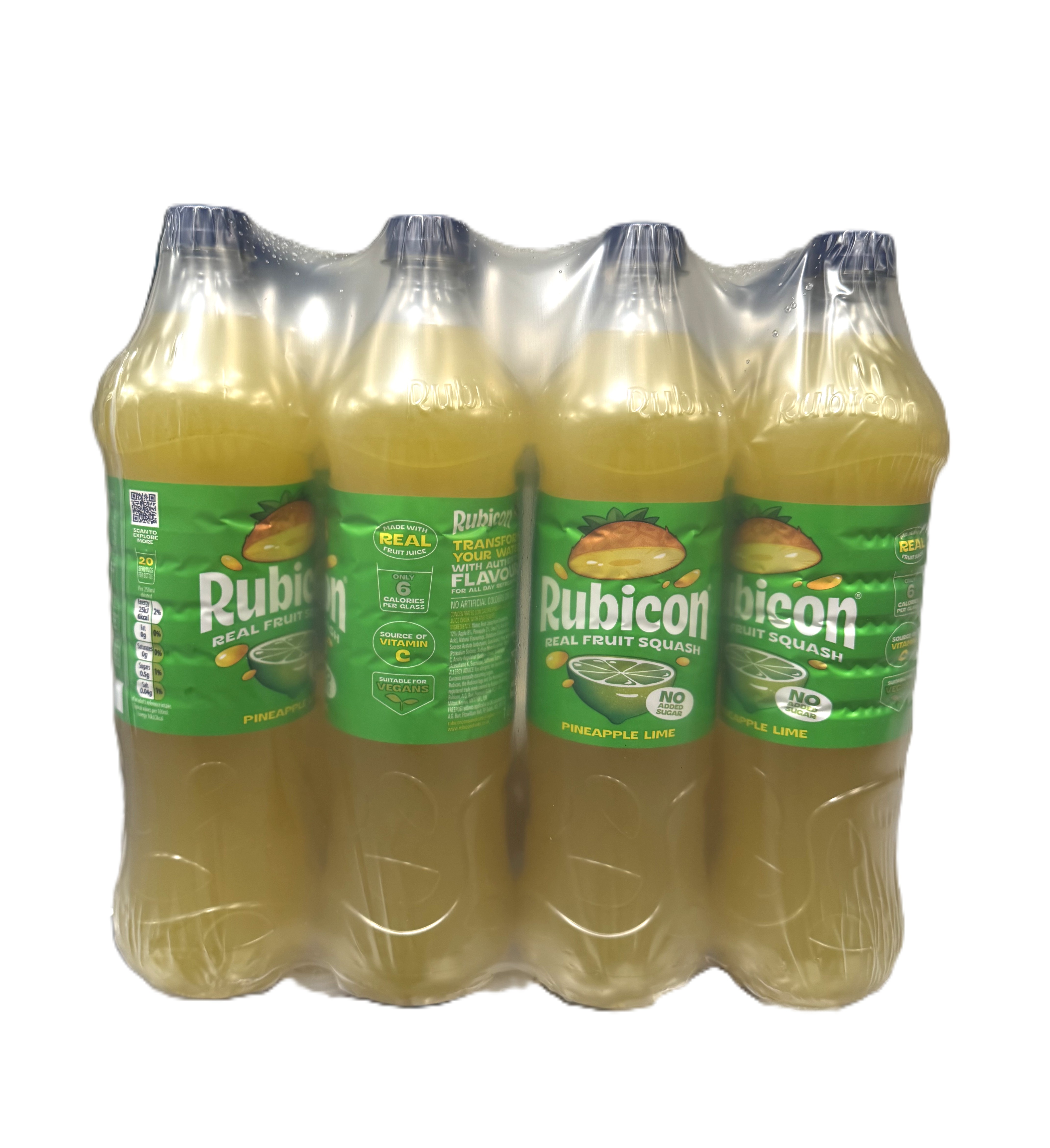 RUBICON SQUASH PINEAPPLE LIME (1Litx12) RRP £1.79