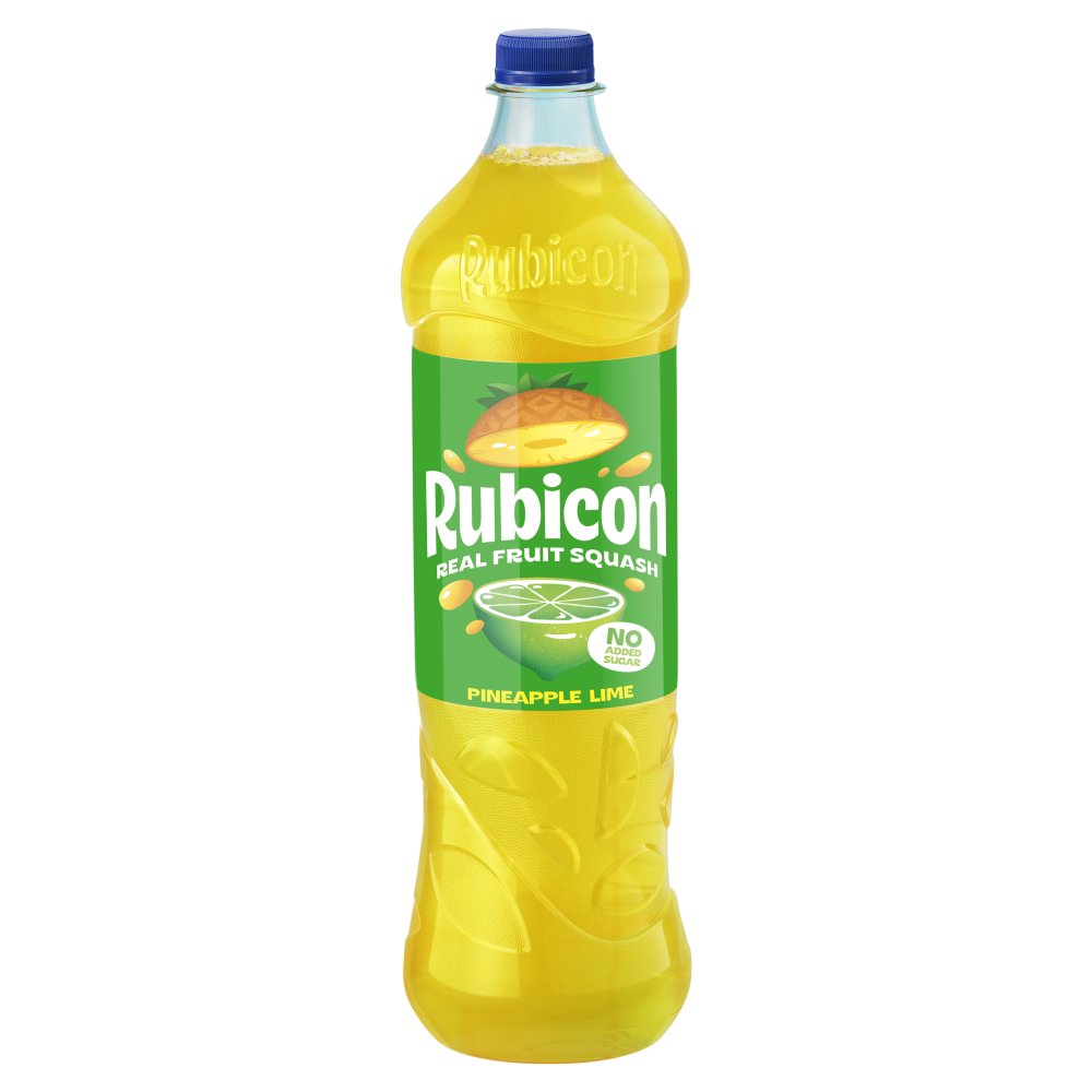 RUBICON SQUASH PINEAPPLE LIME (1Litx12) RRP £1.79