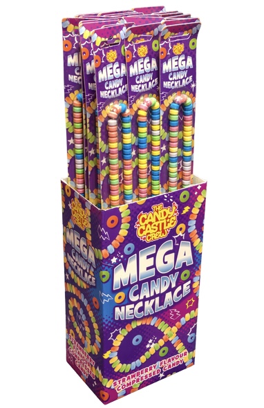 CANDY TOYS MEGA CANDY NECKLACE 50 CM (24PC x60g)