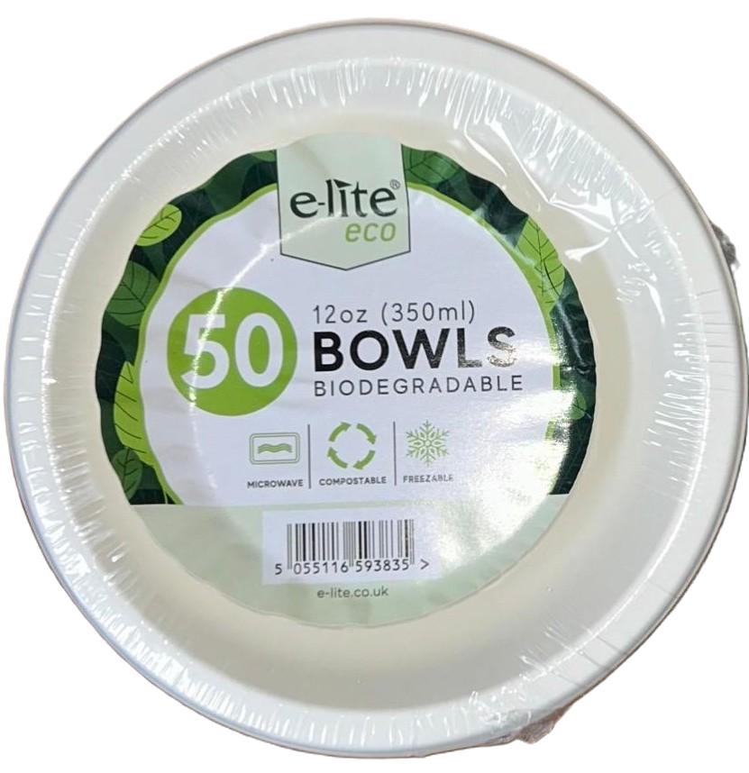 Z BOWLS 12oZ BIODEGRADABLE (50x10 ) ELITE