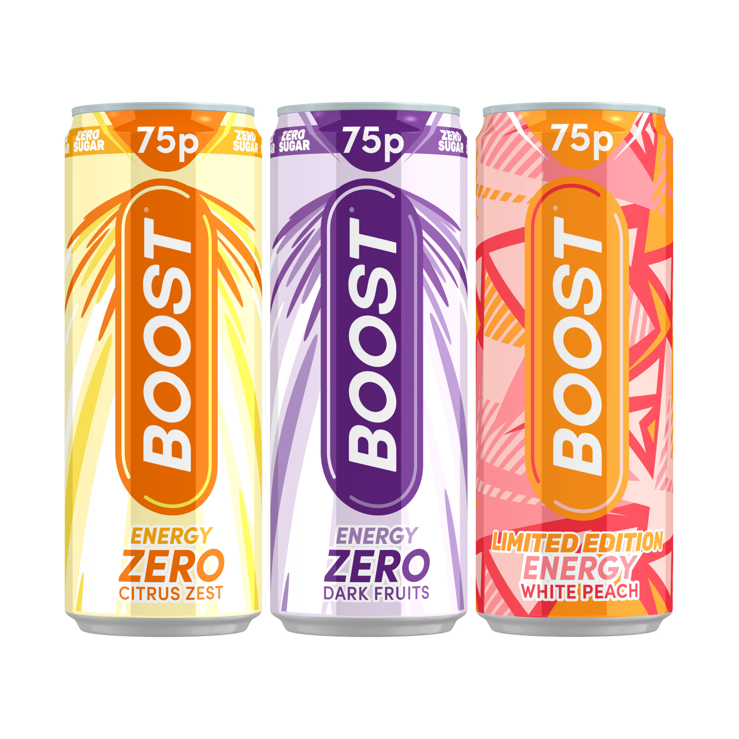 BOOST CAN  CITRUS ZEST ZERO (250mlx24) 75p NEW