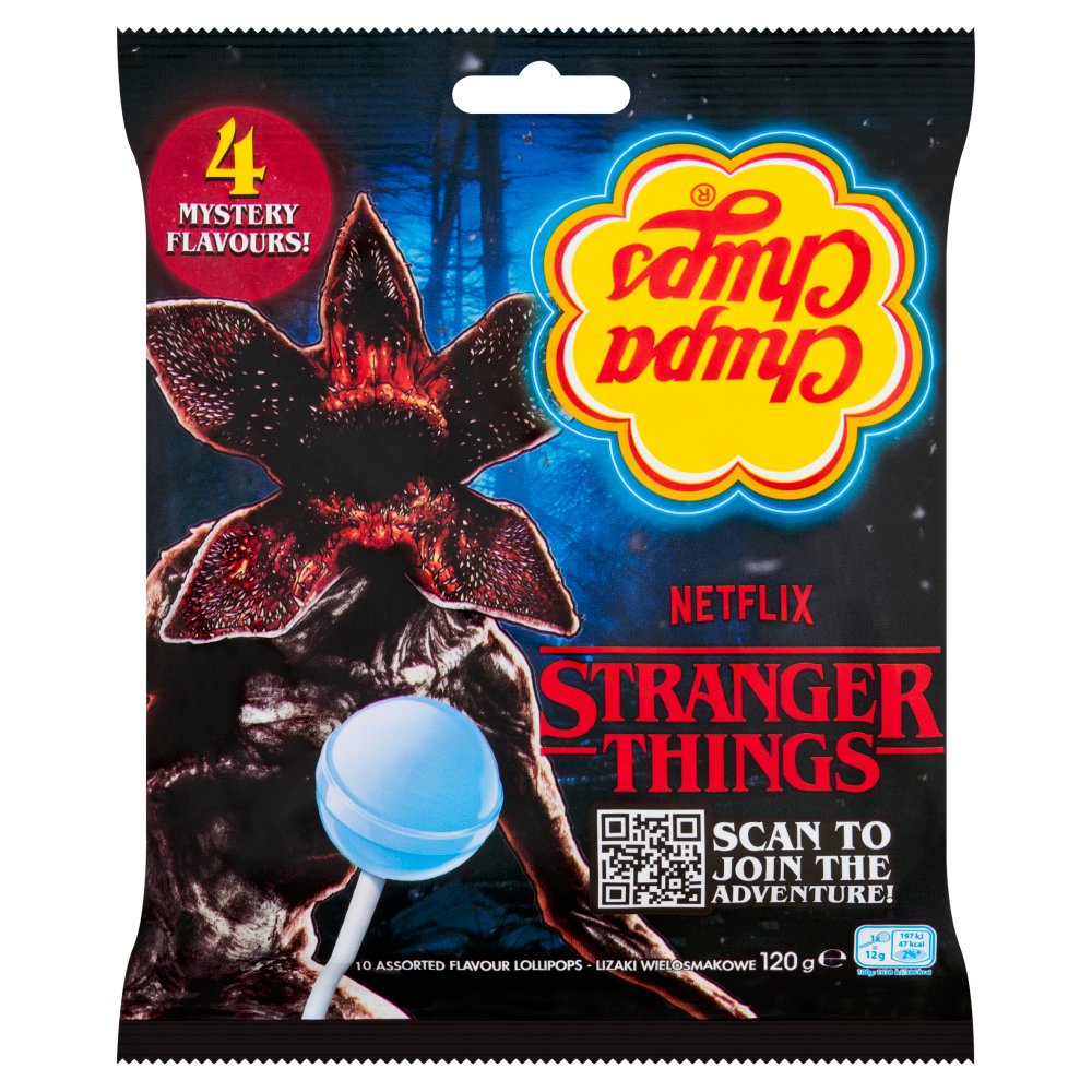 CHUPA CHUPS STRANGER THINGS BAGS (12 X 120g) BLUE 10030406