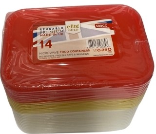 Z PLASTIC CONTAINERS & LIDS 500cc (14 X 20) ELITE