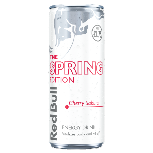 REDBULL SPRING EDITION CHERRY SAKURA (250ml x 24) £1.75 NEW