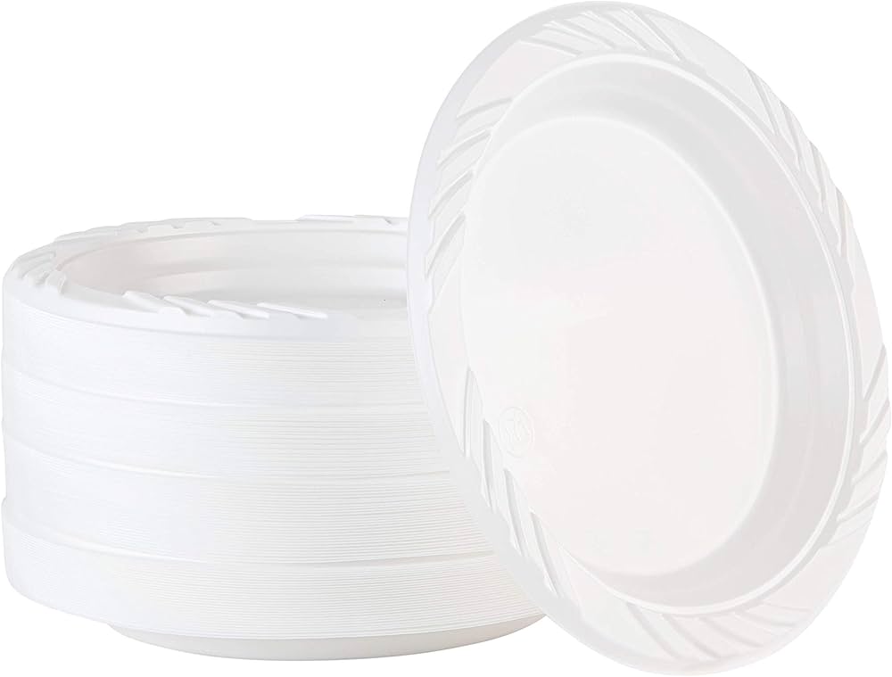 Z PLATES PLASTIC 10" 26CM REUSABLE (40 X 12 )  TRENT